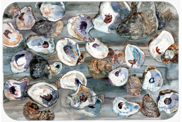 Picture of Carolines Treasures 8957LCB Bunch Of Oysters Glass Cutting Board- Large