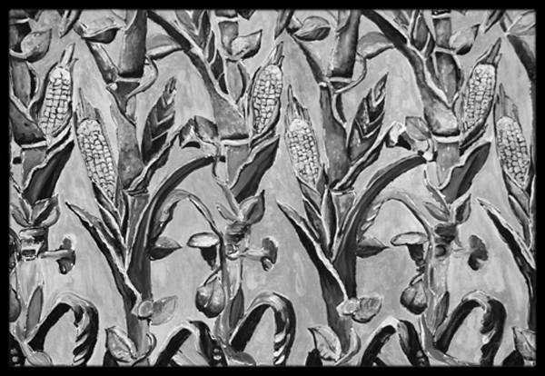 Corn Ironwork Fence Indoor & Outdoor Mat- - 18 x 27 in.