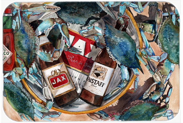 8919MP New Orleans Beers And Crabs Mouse Pad- Hot Pad & Trivet