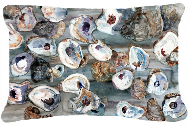 Bunch Of Oysters Canvas Fabric Decorative Pillow