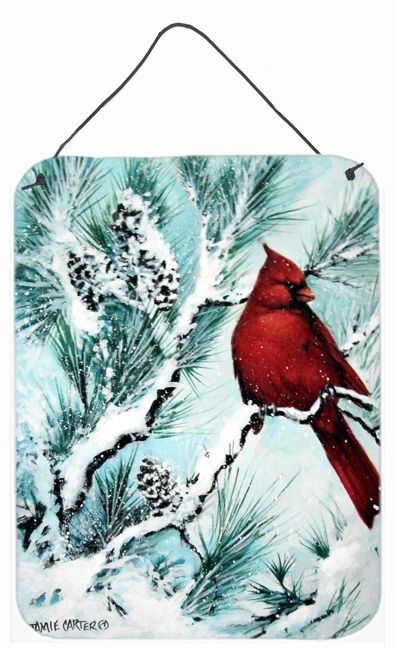 Winters Glory Redbird 1 Northern Cardinal Wall and Door Hanging Prints