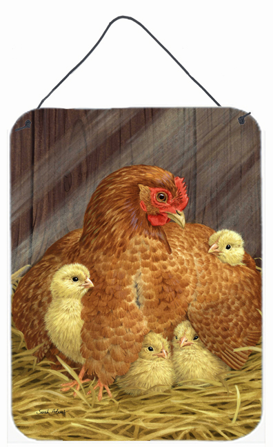 My Little Chickadees With Hen Chicken Wall and Door Hanging Prints
