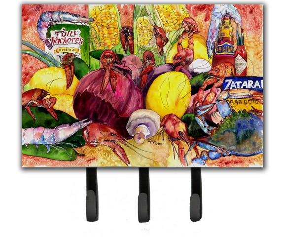 Crawfish With Spices And Corn Leash & Key Holder