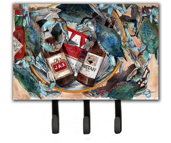 New Orleans Beers And Crabs Leash & Key Holder
