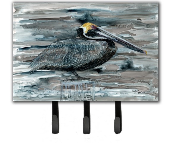Pelican In Grey Leash & Key Holder