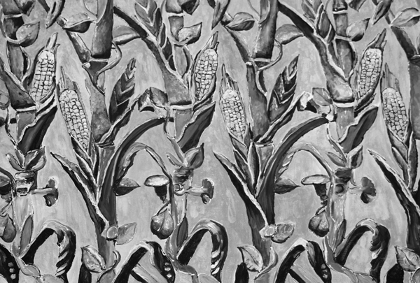 Corn Ironwork Fence Fabric Placemat