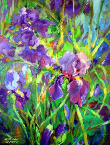 Iris By The Well Flag Garden Size