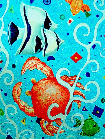 Crabby Crab Flag Garden Size