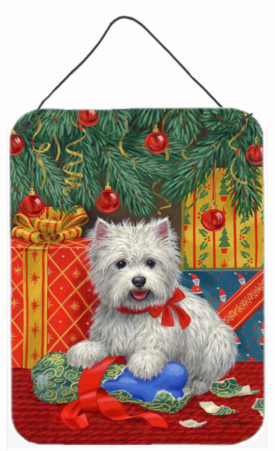 Westie Christmas Packages Wall and Door Hanging Prints