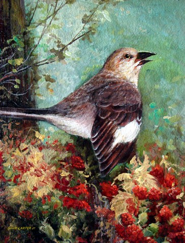 Mockingbird Flag Canvas House Size