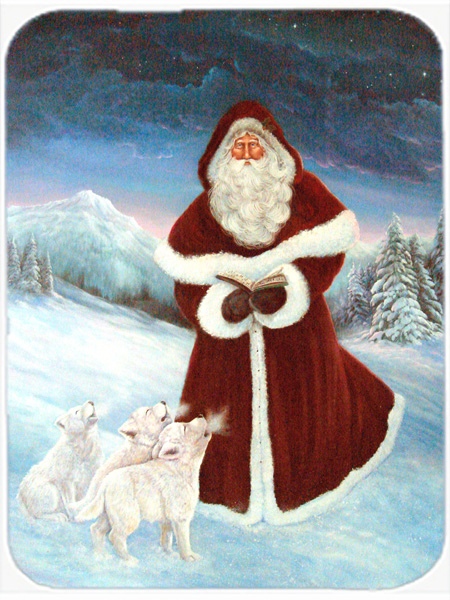 A Spirit Of Harmony Santa Claus Glass Cutting Board- Large