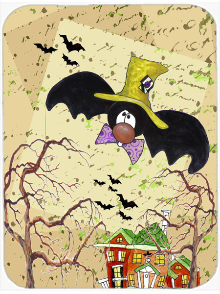 Bat Crazy Halloween Glass Cutting Board- Large