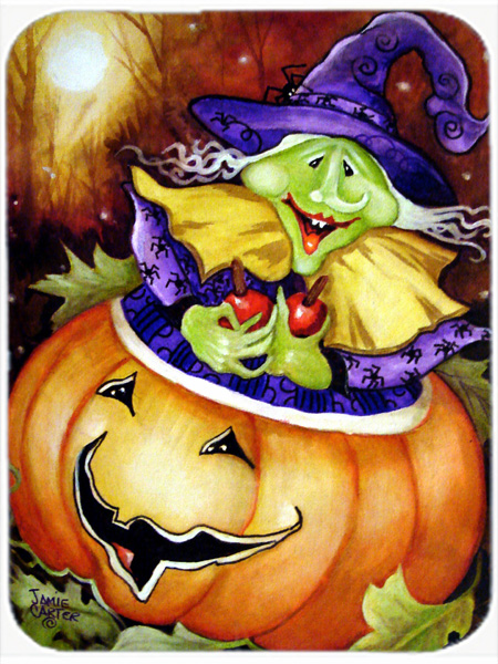 Bewitched And Glowing Halloween Glass Cutting Board, Large