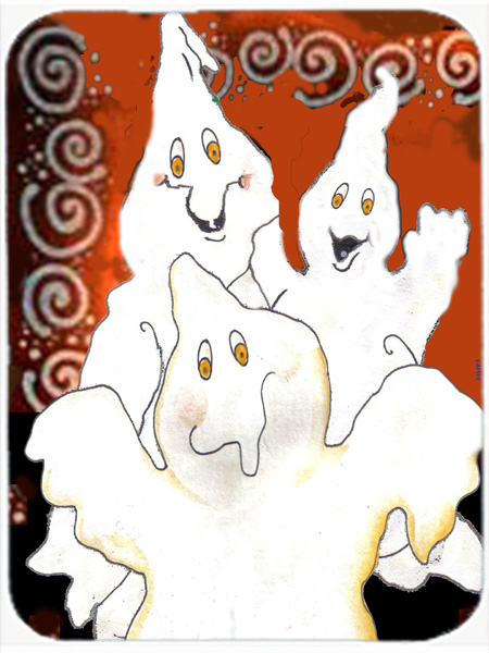 PJC1005LCB Ghostly Crew Halloween Glass Cutting Board- Large