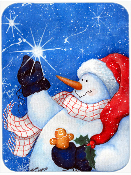 This Ones For You Snowman Glass Cutting Board, Large