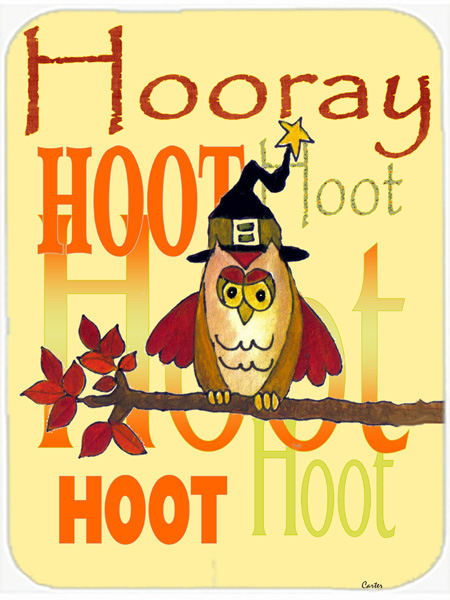 Hooray Hoot Hoot Owl Glass Cutting Board - Large