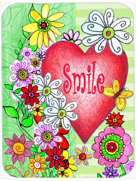 Smile Valentines Day Glass Cutting Board- Large