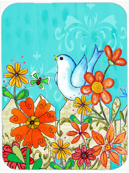 Flower Good Day To Bloom Glass Cutting Board, Large