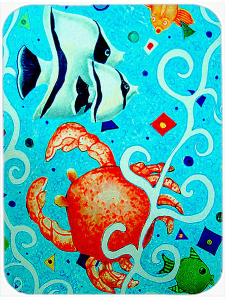 Crabby Crab Glass Cutting Board- Large