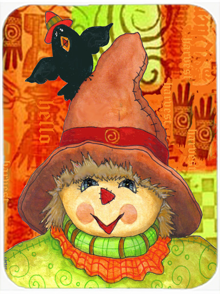 Harvey And The Scarecrow Fall Glass Cutting Board- Large