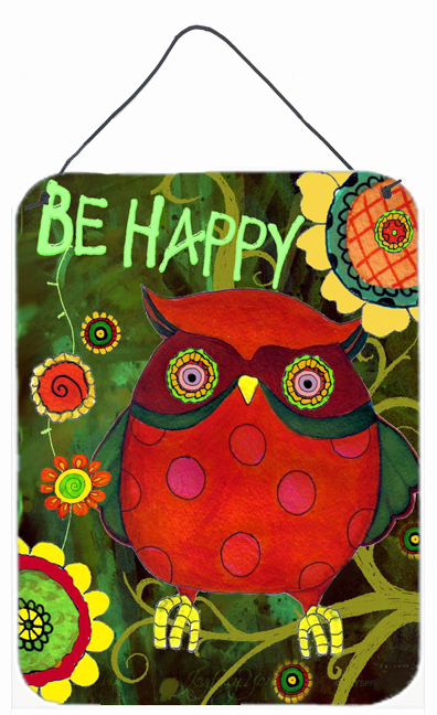 Be Happy Oh Yeah Owl Wall and Door Hanging Prints
