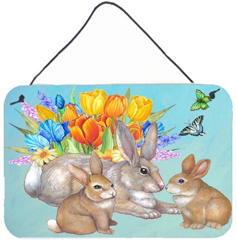 Bunny Family Easter Rabbit Wall and Door Hanging Prints