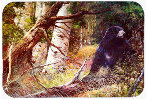 Are You There Mr. Black Bear Glass Cutting Board- Large