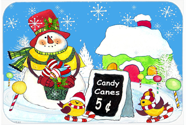 Candy Canes For Sale Snowman Glass Cutting Board- Large