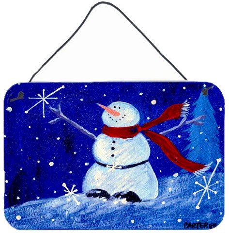 Happy Holidays Snowman Wall and Door Hanging Prints
