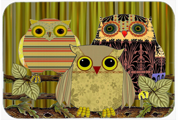 Fall Wisdom Owl Glass Cutting Board- Large