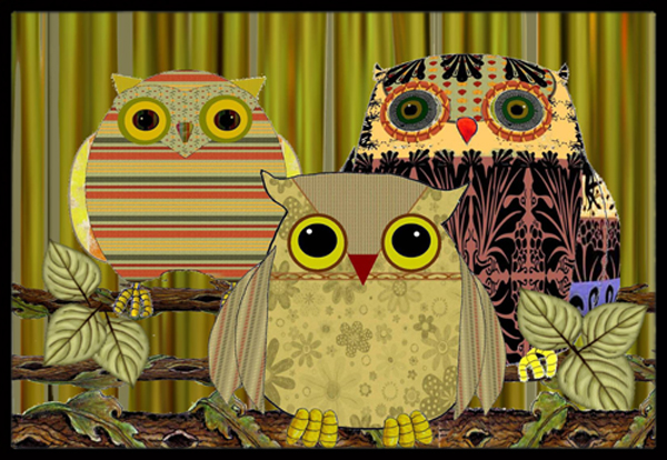 Fall Wisdom Owl Indoor & Outdoor Mat, 18 x 27 in.