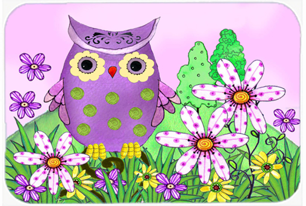 Who Is Your Friend Owl Glass Cutting Board- Large