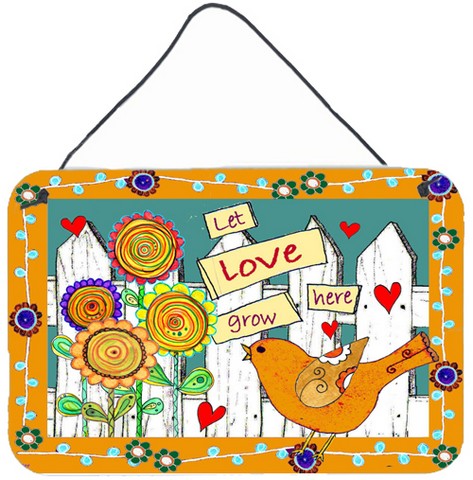 Let Love Grow Here Wall and Door Hanging Prints