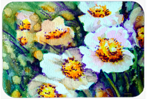 Raindrops On Poppies Glass Cutting Board- Large