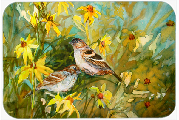 Sparrows In The Field Glass Cutting Board- Large