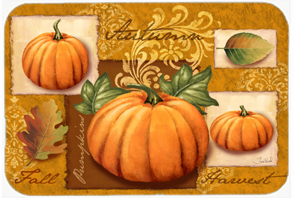 Fall Harvest Pumpkins Glass Cutting Board- Large