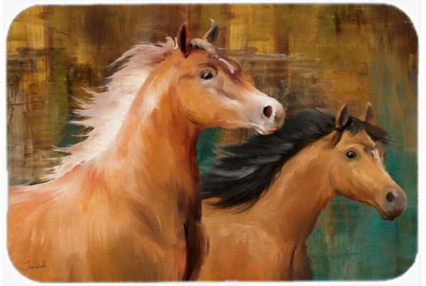 Horse Duo Glass Cutting Board, Large