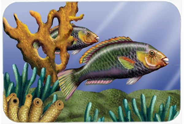 Undersea Fantasy 11 Glass Cutting Board- Large