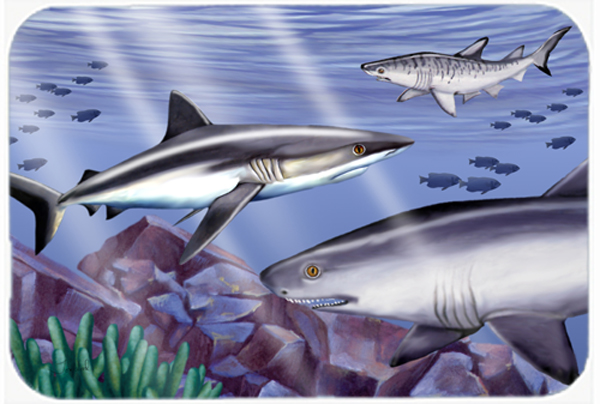 Sharks Glass Cutting Board