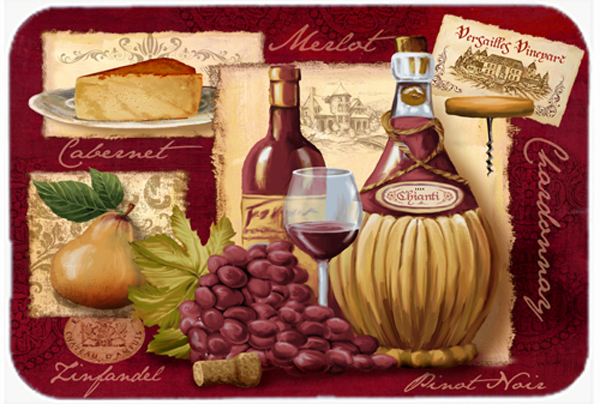 Wine And Cheese Glass Cutting Board, Large