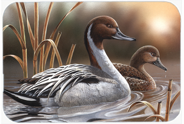 Pintails Glass Cutting Board, Large