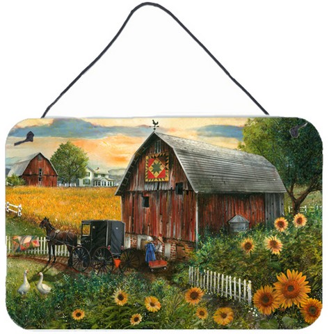 Sunflower Country Paradise Barn Wall and Door Hanging Prints