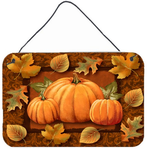 Pumpkins And Fall Leaves Wall and Door Hanging Prints