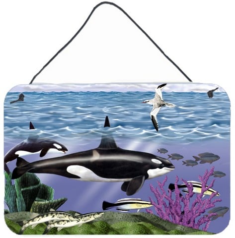 Whale Orcas Wall and Door Hanging Prints