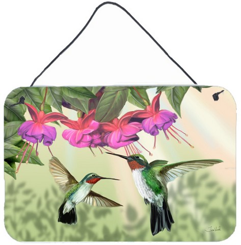 Fuchsia And Hummingbirds Wall and Door Hanging Prints