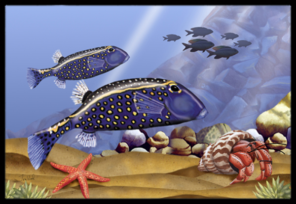 Undersea Fantasy 8 Indoor & Outdoor Mat- 18 x 27 in.