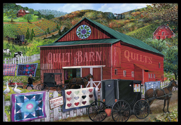 The Quilt Barn Indoor & Outdoor Mat- 24 x 36 in.