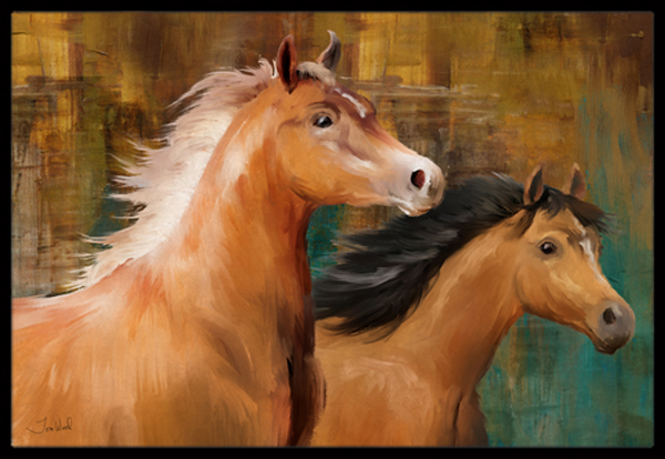 Horse Duo Indoor & Outdoor Mat, 24 x 36 in.