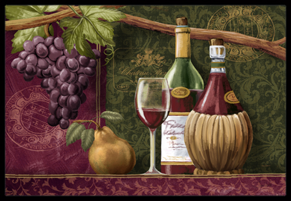 Wine Chateau Roma Indoor & Outdoor Mat- 24 x 36 in.