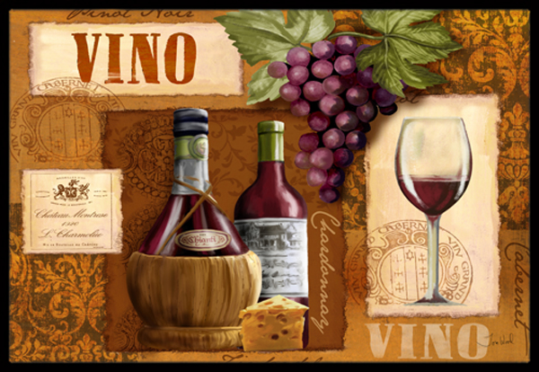 Vino Wine Indoor & Outdoor Mat- 24 x 36 in.